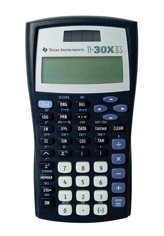 Texas Instruments TI-30X IIS Scientific Calculator, Teacher Pack of 10 038121